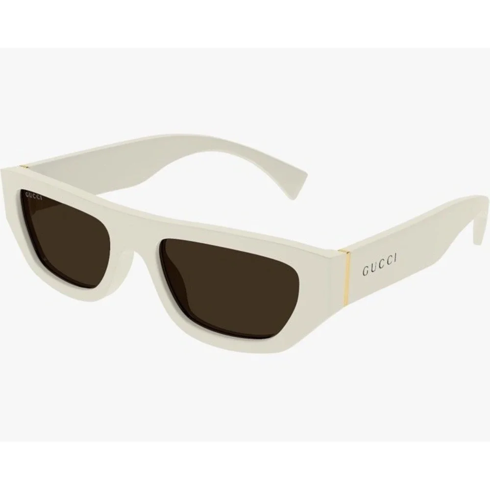 New GUCCI GG1134S 003 Ivory/Brown 53-19-145 Sunglasses